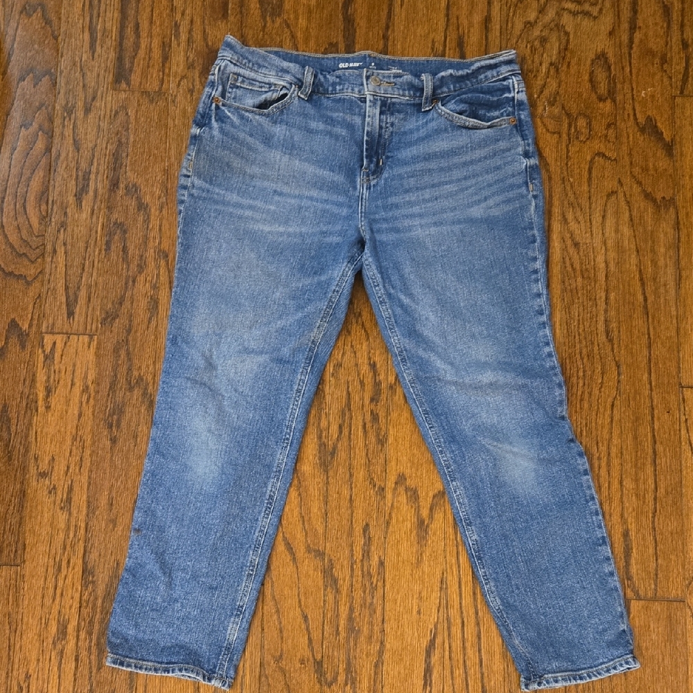 Old Navy Women's Cropped Blue Jeans Size 6 Petite